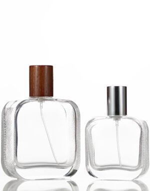 50ml & 100ml Flint Glass Rectangular Bottles | FEA 15 Neck Finish