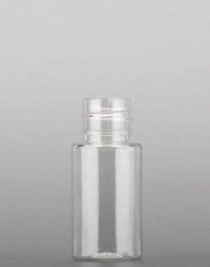 15ml PET Plastic Bottle – 18/410 Neck | Compact Cylinder Bottle for Cosmetic & Skincare Use