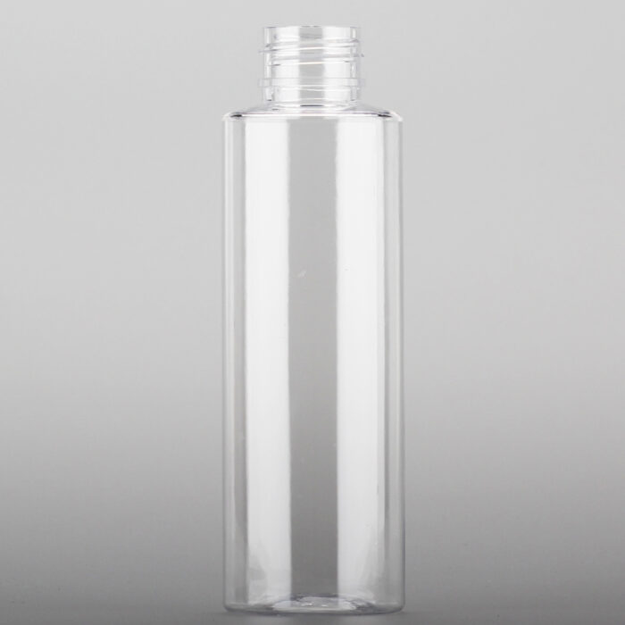 120ml Cylinder Round PET Bottle – 24/410 Neck | Transparent, Durable & Recyclable