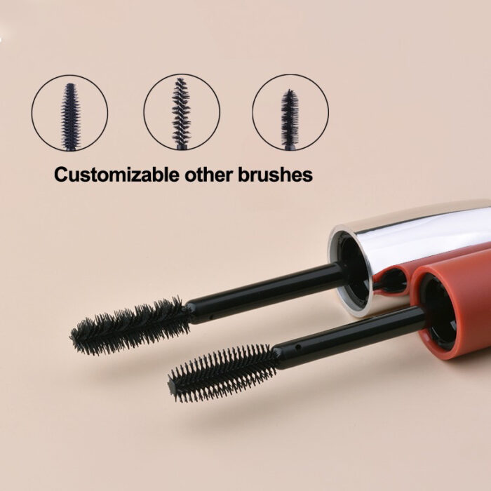17ml Premium Mascara Tube – Matte Black with Chrome Cap - Image 2