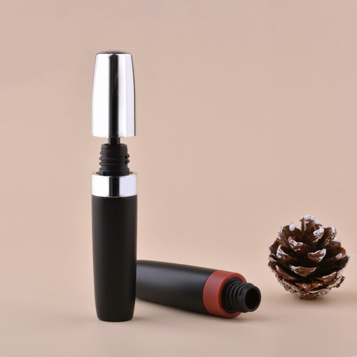 17ml Premium Mascara Tube – Matte Black with Chrome Cap - Image 4