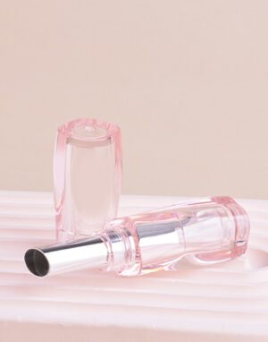 Irregular Shape Lipstick Tube – Elegant Curved Design with Customizable Finish
