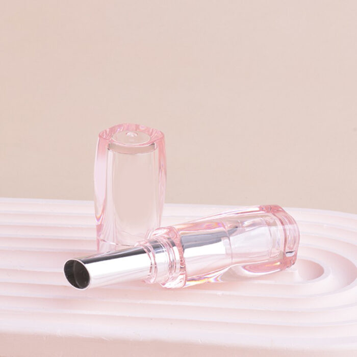 Irregular Shape Lipstick Tube – Elegant Curved Design with Customizable Finish