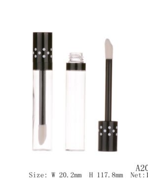 Mini Round Lip Gloss Tube with Wand – A202 (3ml)