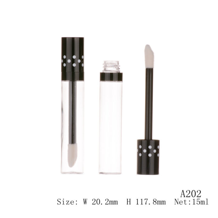 Mini Round Lip Gloss Tube with Wand – A202 (3ml)