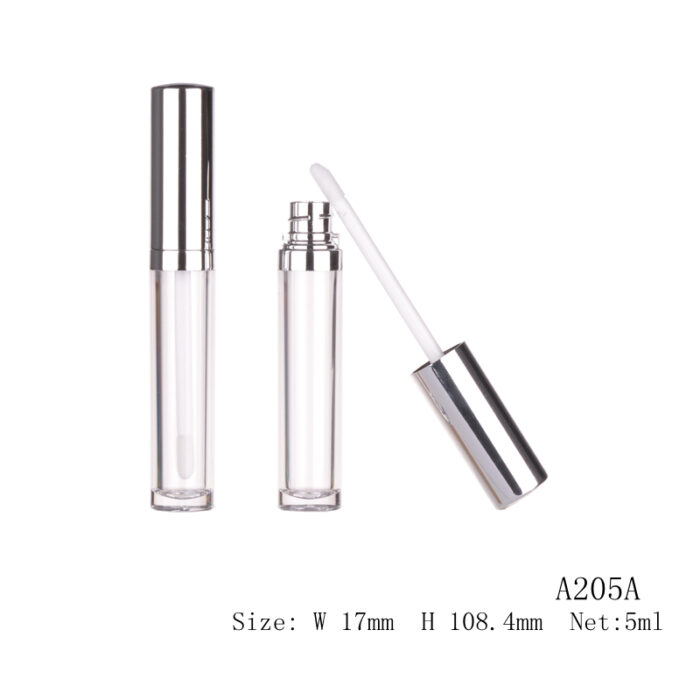 Round Lip Gloss Tube with Wand – A205A (4ml)