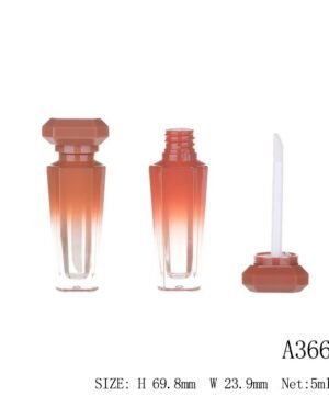 Unique lip gloss container – Elegant Curved Design with Customizable Finish