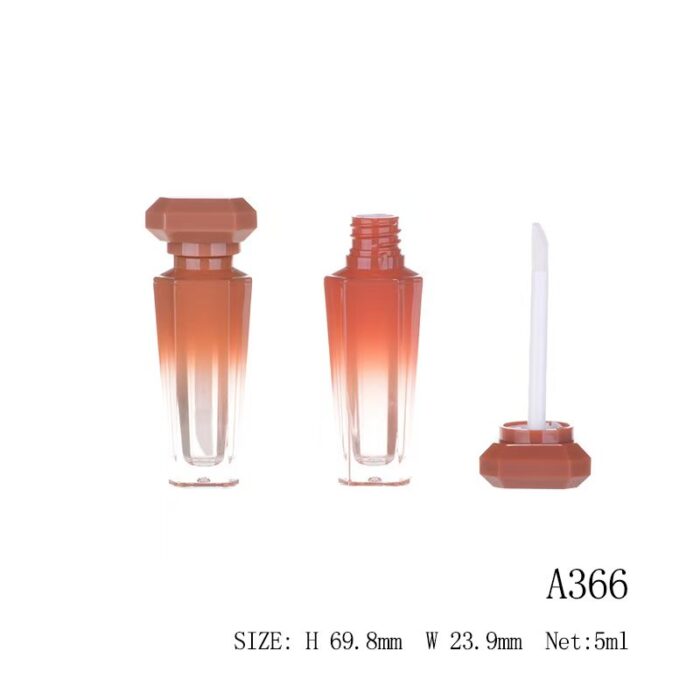 Unique lip gloss container – Elegant Curved Design with Customizable Finish
