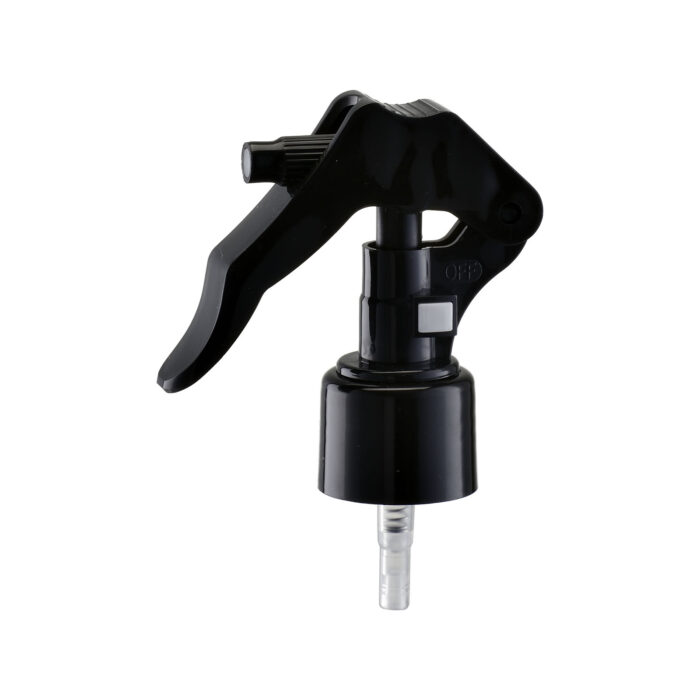 24/410 Mini Trigger Sprayer with Push-Button Lock | Fine Mist | PP Material | Black Finish