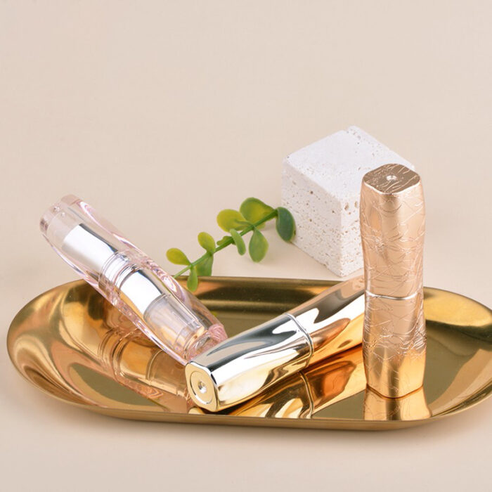 Irregular Shape Lipstick Tube – Elegant Curved Design with Customizable Finish - Image 3