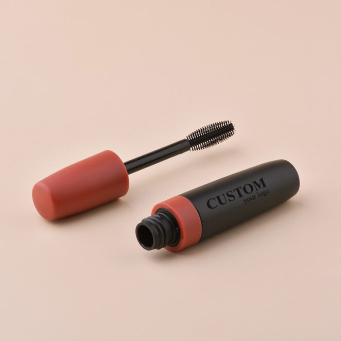 17ml Premium Mascara Tube – Matte Black with Chrome Cap