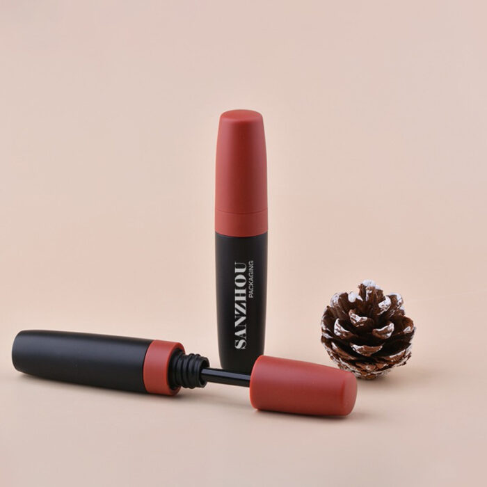 17ml Premium Mascara Tube – Matte Black with Chrome Cap - Image 3