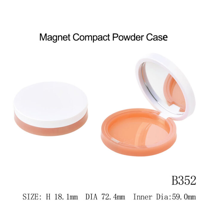Magnetic Compact Powder Case with Mirror – B352