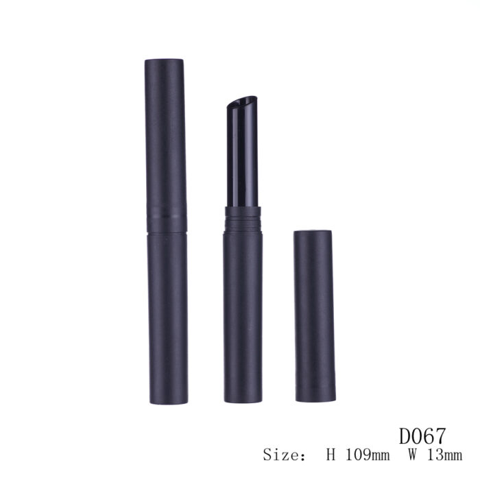Matte Black Slim Lipstick Tube – D067